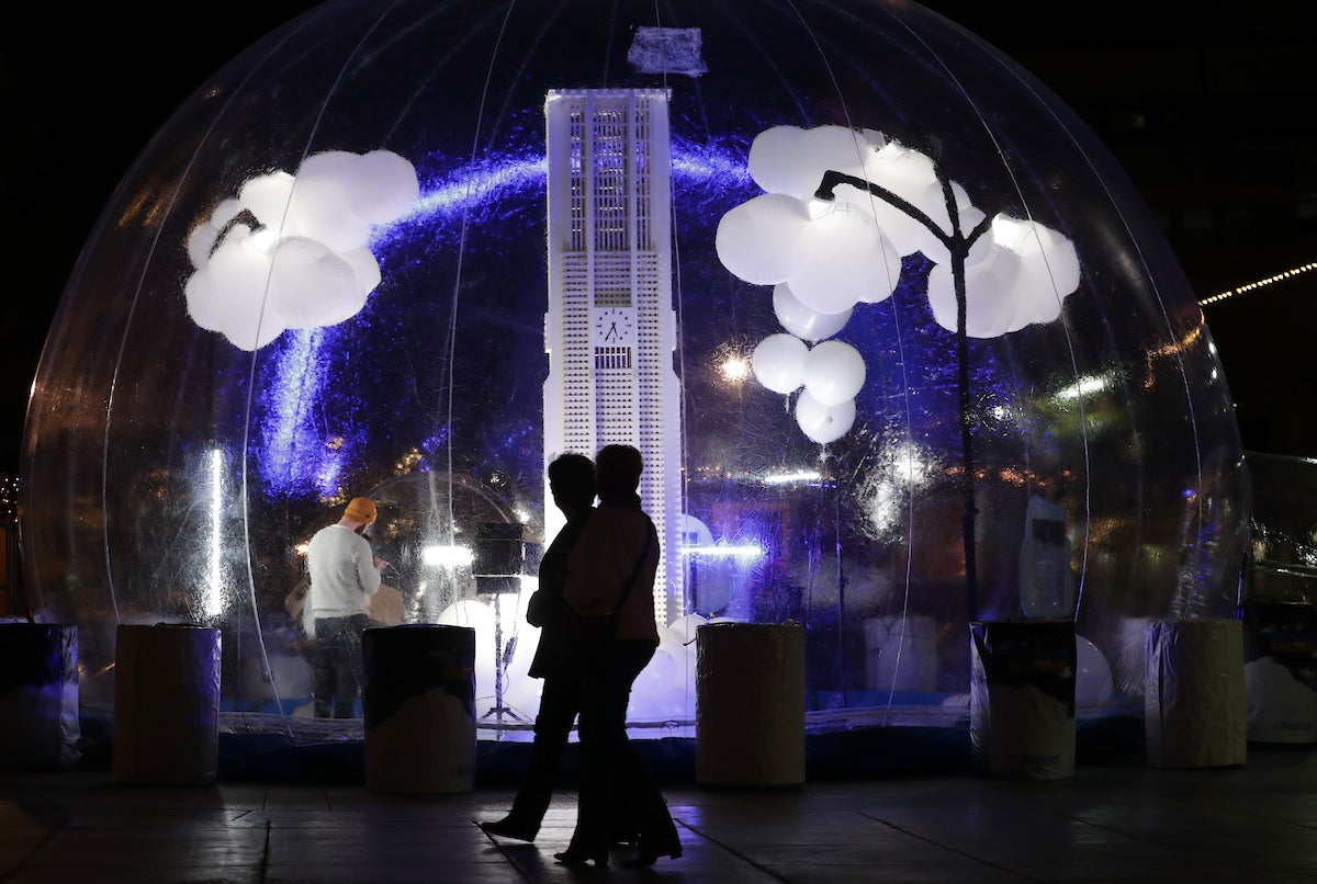 UCR adds snow globe experience to Festival of Lights Inside UCR UC